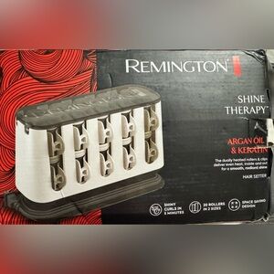 💟Remington Shine Therapy Argan Oil & Keratin Treated Hot Rollers Set 💟BUY IT NOW